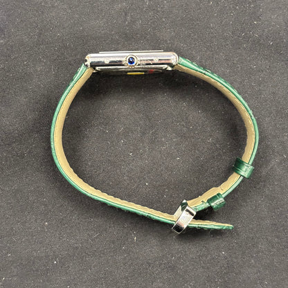 Cartier Tank 25mm Green Dial Watch Ref# WSTA0056 - Happy Jewelers Fine Jewelry Lifetime Warranty