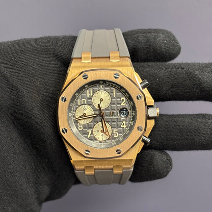 Audemars Piguet Royal Oak 42mm Grey Dial Watch Ref# 26470OR.OO.A125CR.01 - Happy Jewelers Fine Jewelry Lifetime Warranty