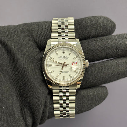 Rolex Datejust 36mm White Dial Ref# 116234 - Happy Jewelers Fine Jewelry Lifetime Warranty