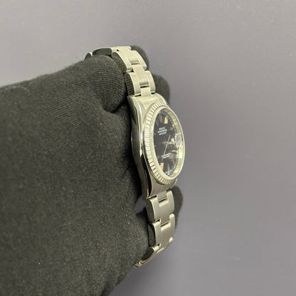 Rolex Datejust 36mm Black Dial Watch Ref# 16220 - Happy Jewelers Fine Jewelry Lifetime Warranty