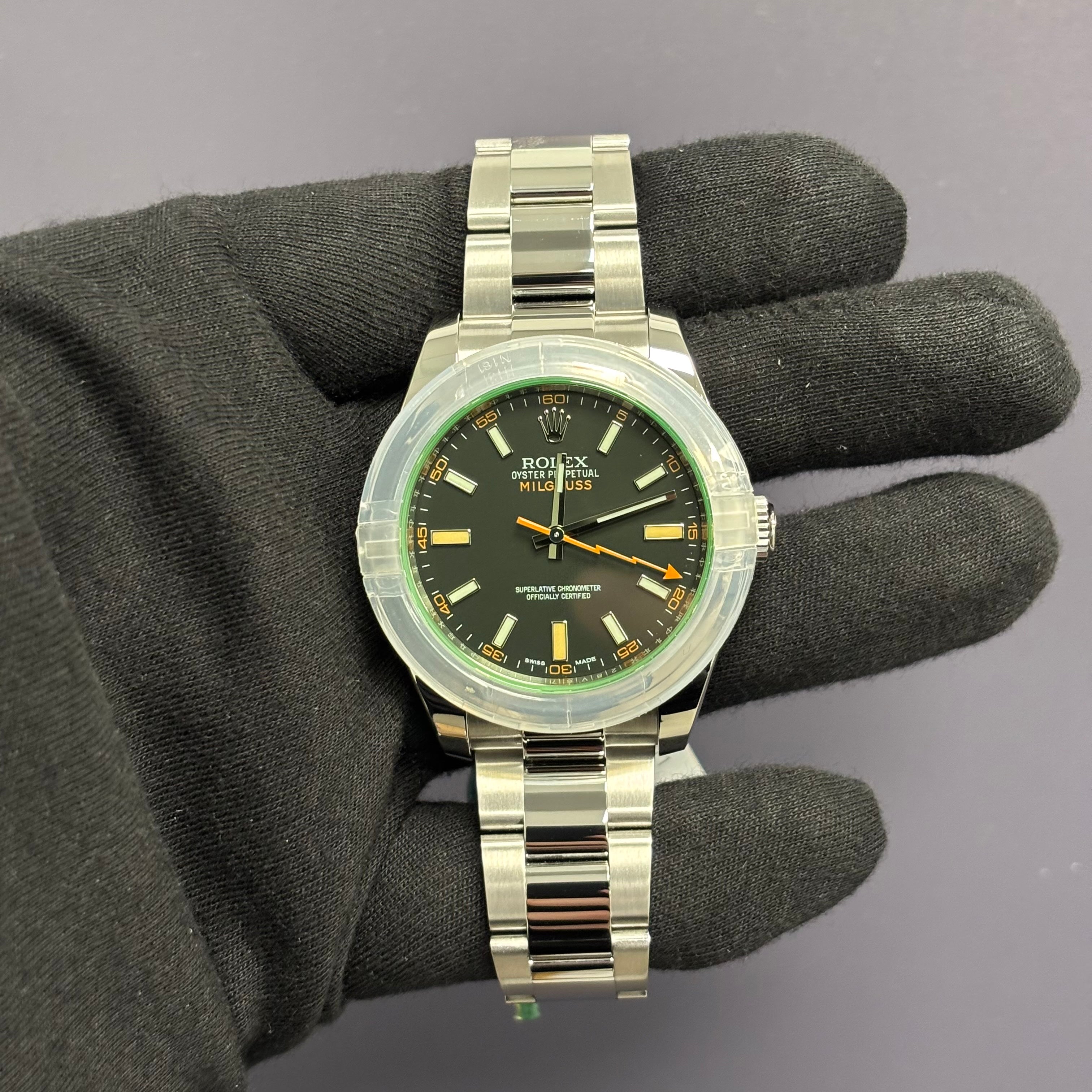 Rolex Milgauss 40mm Black Dial Watch Ref# 116400GV - Happy Jewelers Fine Jewelry Lifetime Warranty