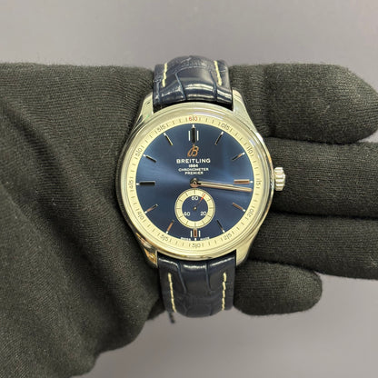Breitling Premier 42mm Blue Dial Watch Ref# A37340 - Happy Jewelers Fine Jewelry Lifetime Warranty