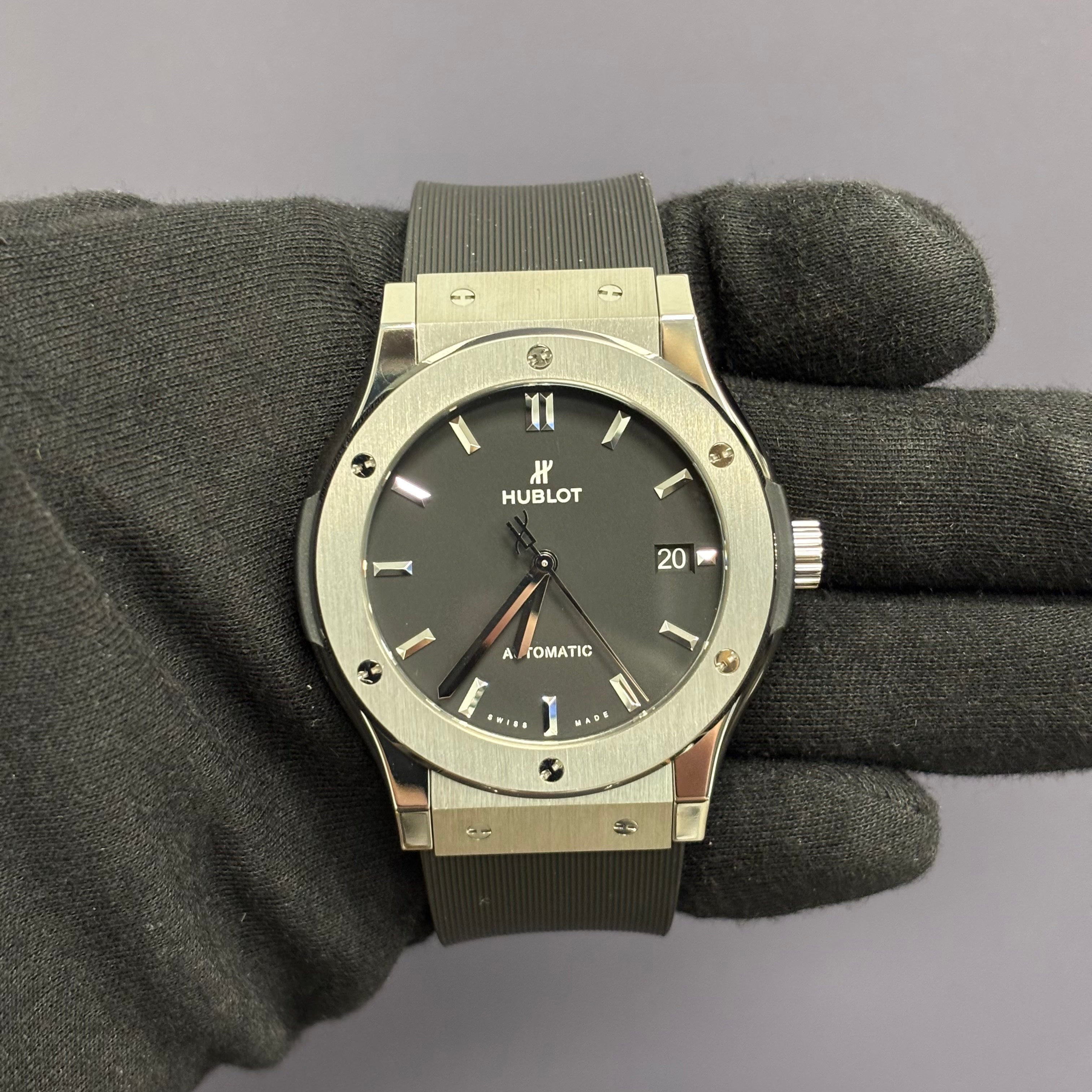 Hublot Classic Fusion 45mm Black Dial Watch Ref# 511.NX.1171.RX - Happy Jewelers Fine Jewelry Lifetime Warranty