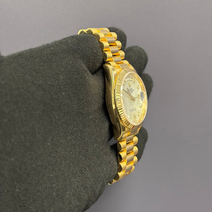 Rolex Day-Date 36mm MOP Dial Watch Ref# 128238 - Happy Jewelers Fine Jewelry Lifetime Warranty