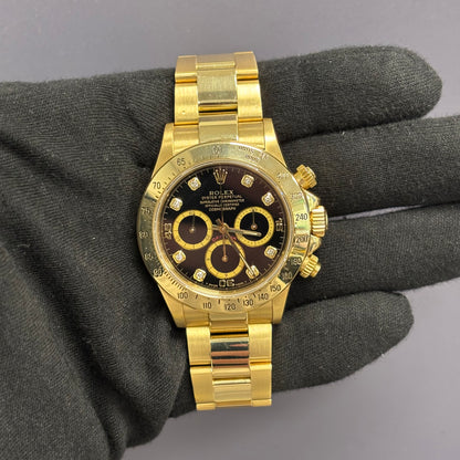 Rolex Daytona 40mm Black Dial Watch Ref# 16528 - Happy Jewelers Fine Jewelry Lifetime Warranty