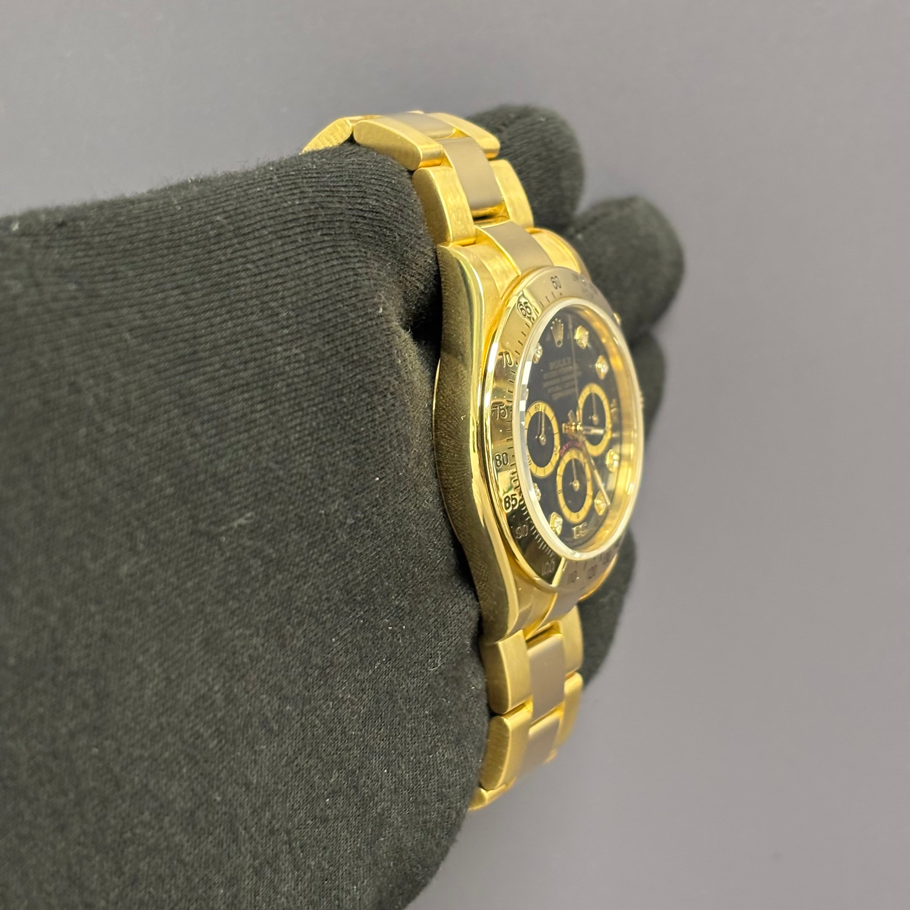 Rolex Daytona 40mm Black Dial Watch Ref# 16528 - Happy Jewelers Fine Jewelry Lifetime Warranty