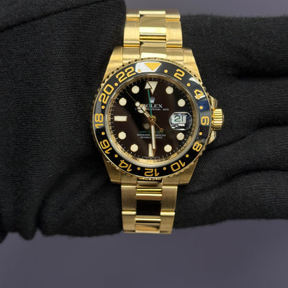 Rolex GMT-Master II 40mm Black Dial Watch Ref# 116718LN - Happy Jewelers Fine Jewelry Lifetime Warranty
