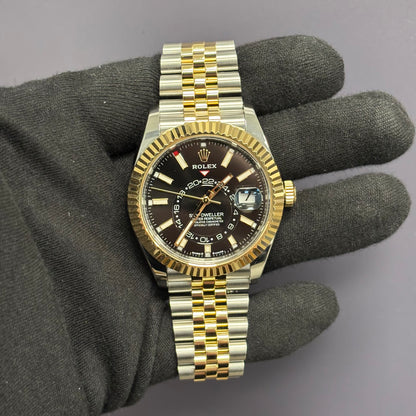 Rolex Sky-Dweller 42mm Black Dial Watch Ref# 336933 - Happy Jewelers Fine Jewelry Lifetime Warranty