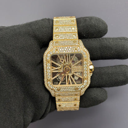 Cartier Santos 39.8mm Skeleton Dial Watch Ref# WHSA0016 - Happy Jewelers Fine Jewelry Lifetime Warranty