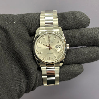 Rolex Datejust 36mm Silver Dial Watch Ref# 116200 - Happy Jewelers Fine Jewelry Lifetime Warranty