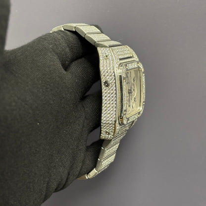 Cartier Santos 41mm White Dial Watch Ref# W20090X8 - Happy Jewelers Fine Jewelry Lifetime Warranty