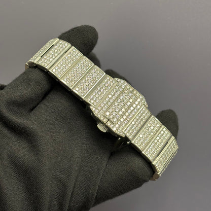 Cartier Santos 41mm White Dial Watch Ref# W20090X8 - Happy Jewelers Fine Jewelry Lifetime Warranty