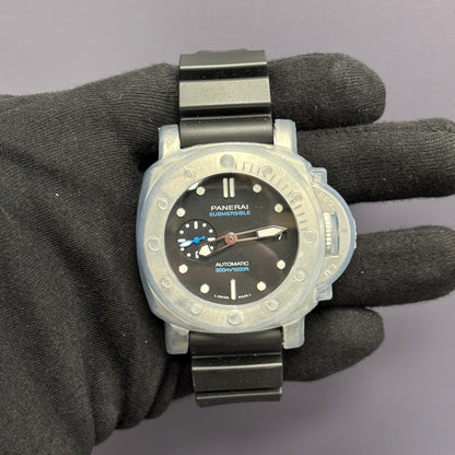 Panerai Submersible 42mm Black Dial Watch Ref# PAM01973 - Happy Jewelers Fine Jewelry Lifetime Warranty