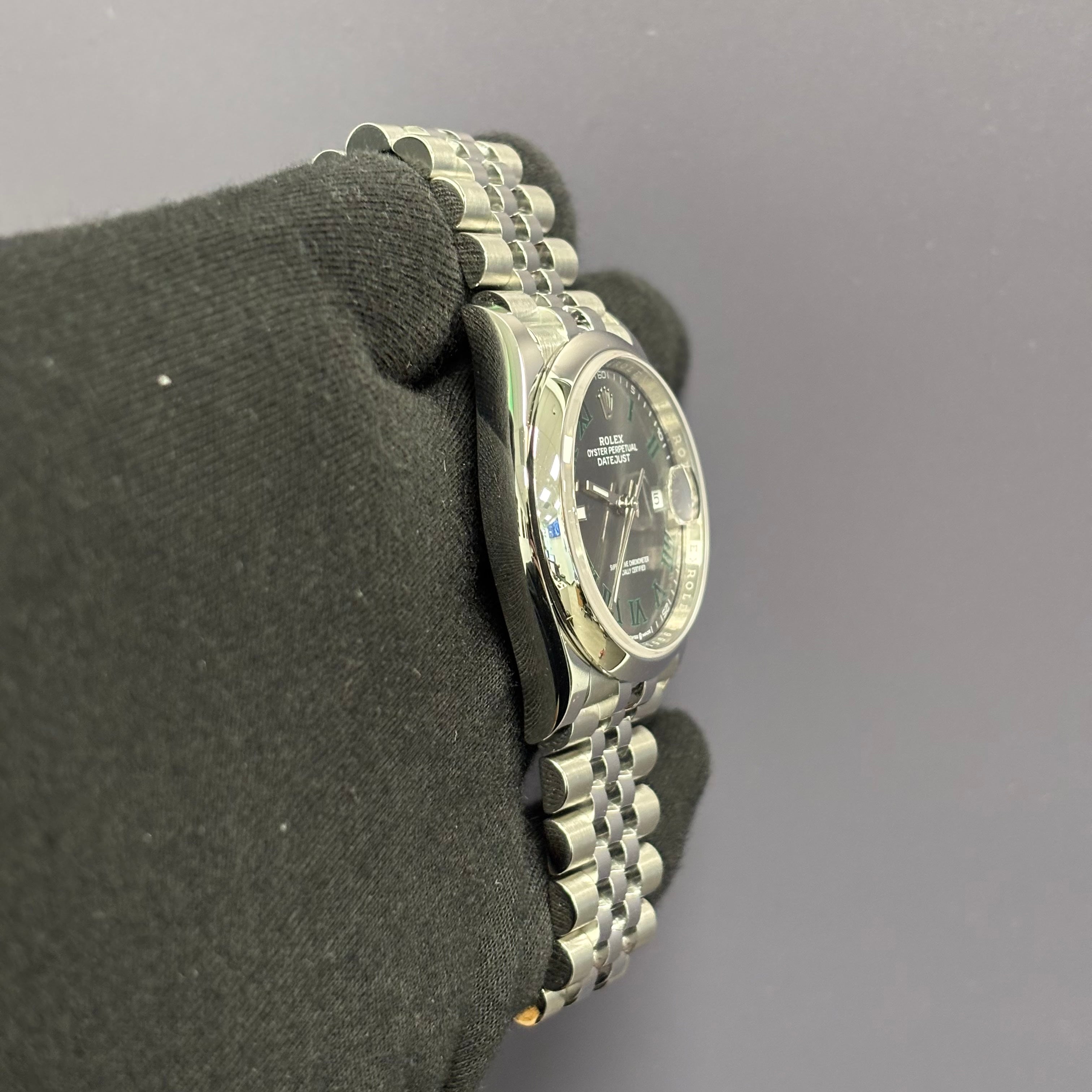 Rolex Datejust 36mm Wimbledon Dial Watch Ref# 126200 - Happy Jewelers Fine Jewelry Lifetime Warranty