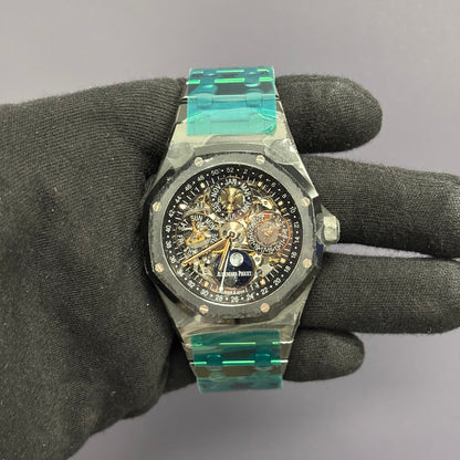 Audemars Piguet Royal Oak 41mm Openwork Dial Watch Ref# 26585CE.OO.1225CE.01 - Happy Jewelers Fine Jewelry Lifetime Warranty