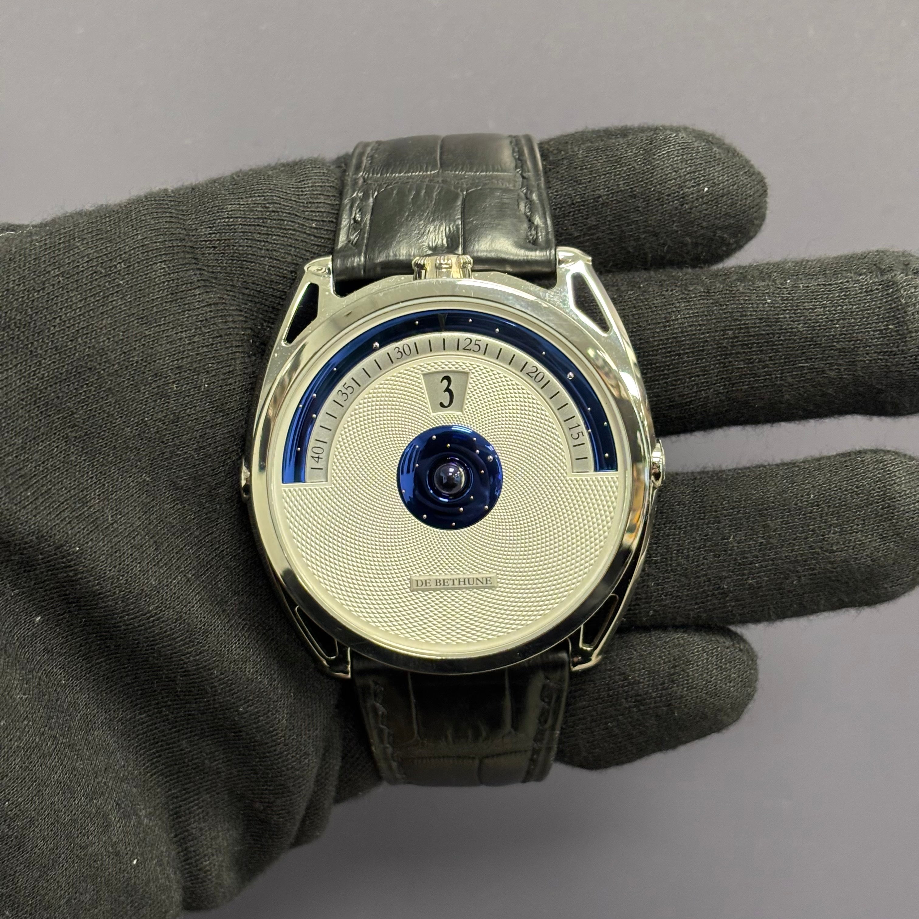 De Bethune Digitale 45mm White Dial Watch Ref# DB28DS - Happy Jewelers Fine Jewelry Lifetime Warranty