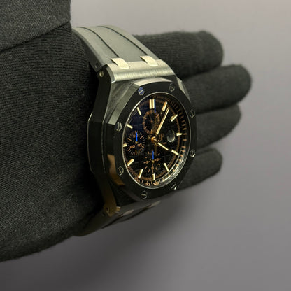 Audemars Piguet Royal Oak 44mm Black Dial Watch Ref# 26405CE.OO.A002CA.02 - Happy Jewelers Fine Jewelry Lifetime Warranty