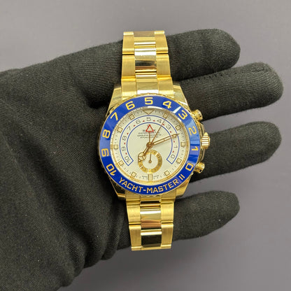Rolex Yacht-Master II 44mm White Dial Watch Ref# 116688 - Happy Jewelers Fine Jewelry Lifetime Warranty