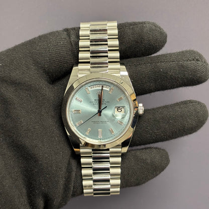 Rolex Day-Date 40mm Blue Dial watch Ref# 228206 - Happy Jewelers Fine Jewelry Lifetime Warranty