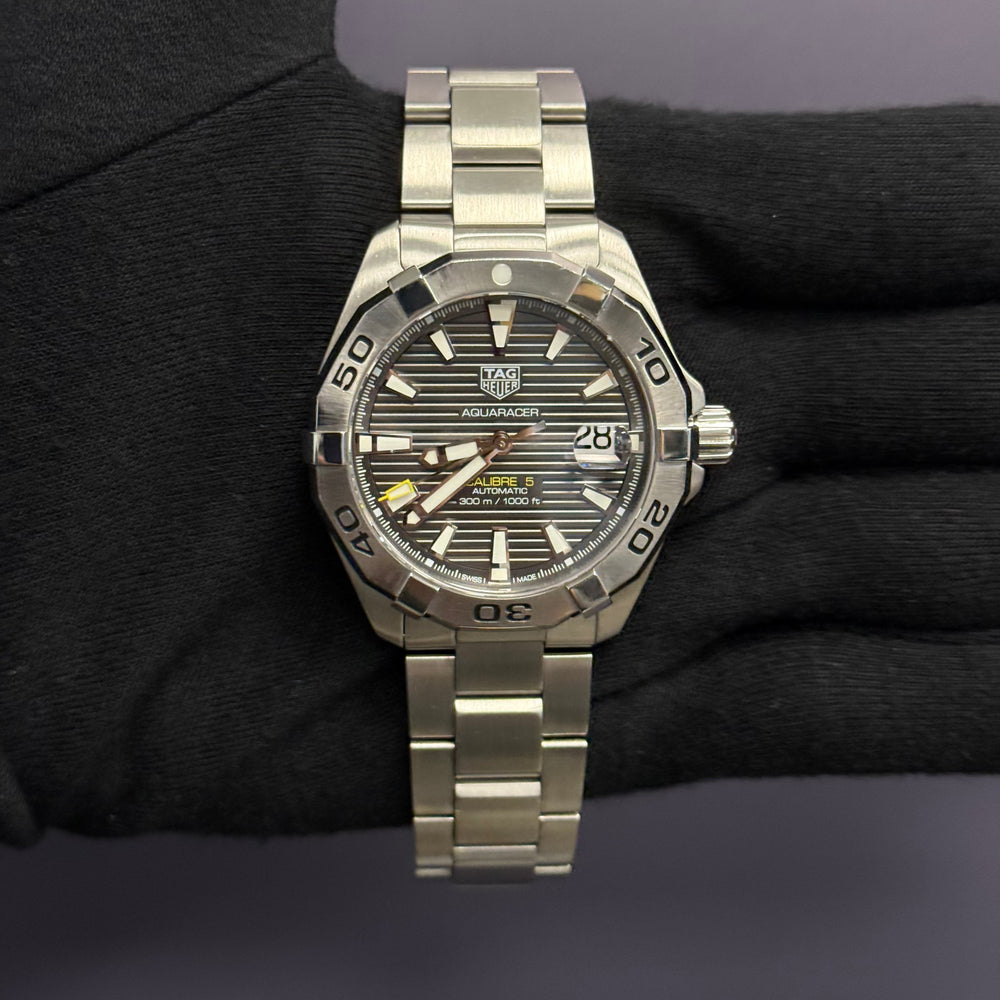 Tag Heuer Aquaracer 41mm Grey Dial Watch Ref# WBD2113