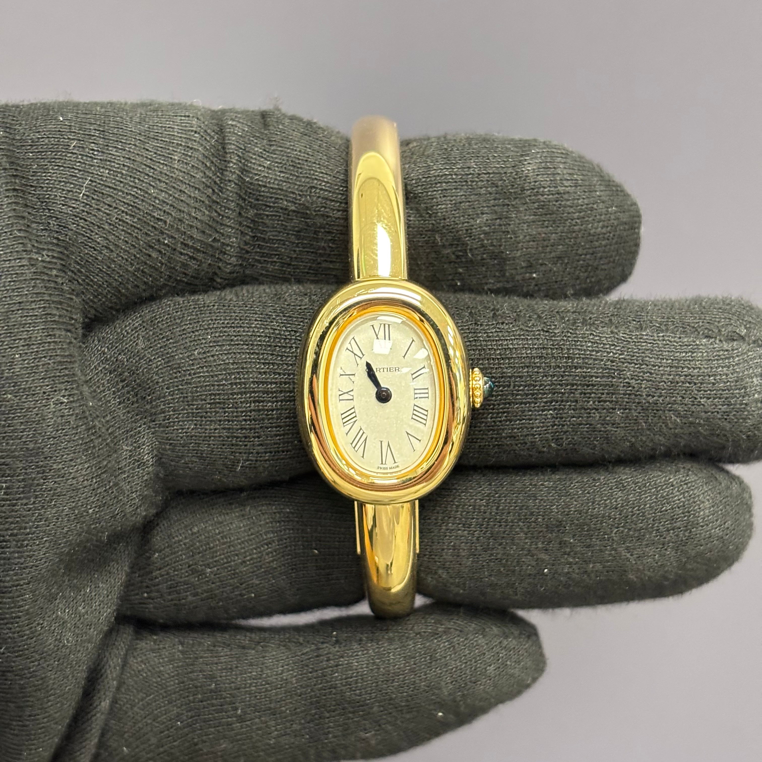 Cartier Baignoire 18.7mm White Dial Watch Ref# WGBA0044 - Happy Jewelers Fine Jewelry Lifetime Warranty