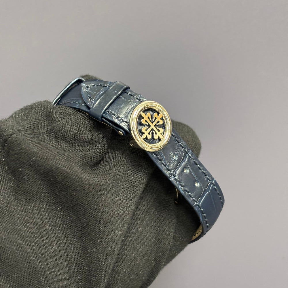 Patek Philippe World Time 38.5mm Blue Dial Watch Ref# 5231G-001