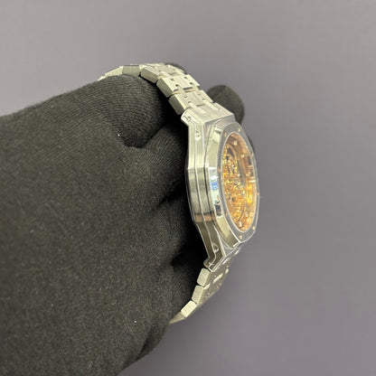 Audemars Piguet Offshore 41mm Openwork Dial Watch Ref# 15407ST.OO.1220ST.02 - Happy Jewelers Fine Jewelry Lifetime Warranty