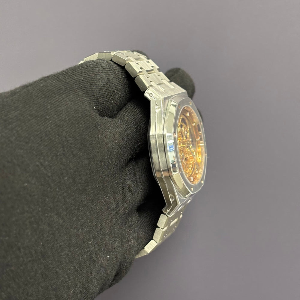Audemars Piguet Offshore 41mm Openwork Dial Watch Ref# 15407ST.OO.1220ST.02