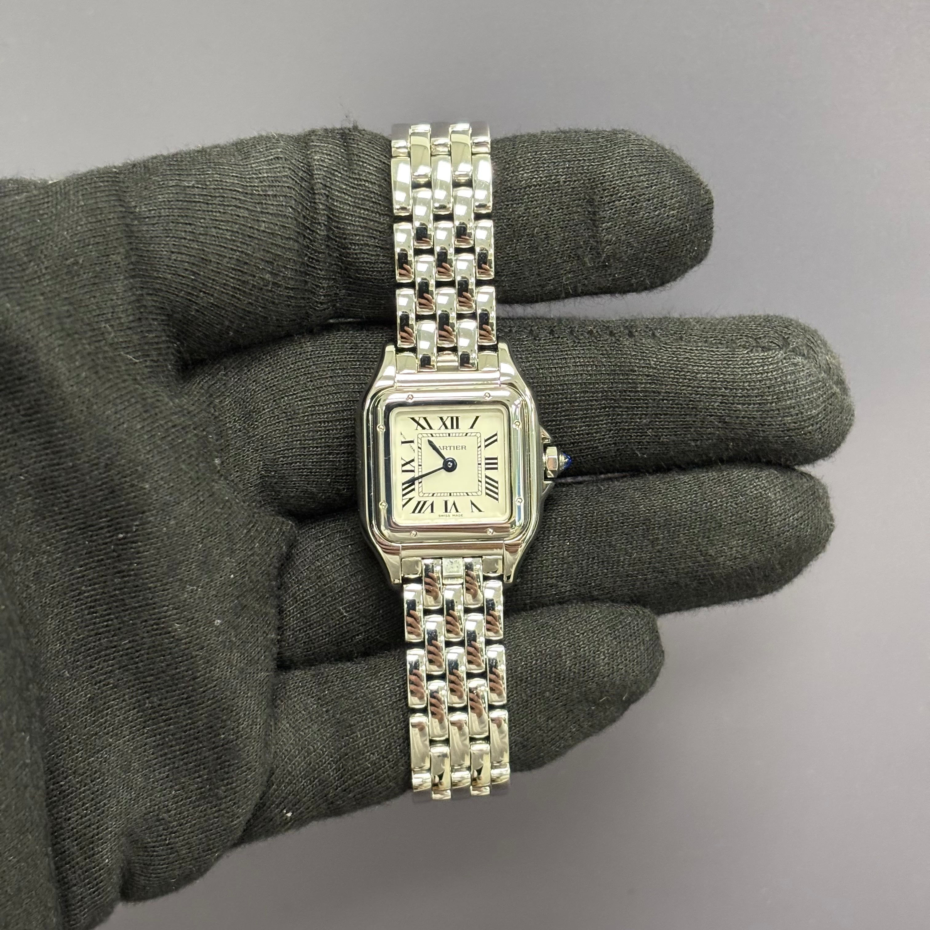 Cartier Panthere 22mm White Dial Watch Ref# WSPN0006 - Happy Jewelers Fine Jewelry Lifetime Warranty