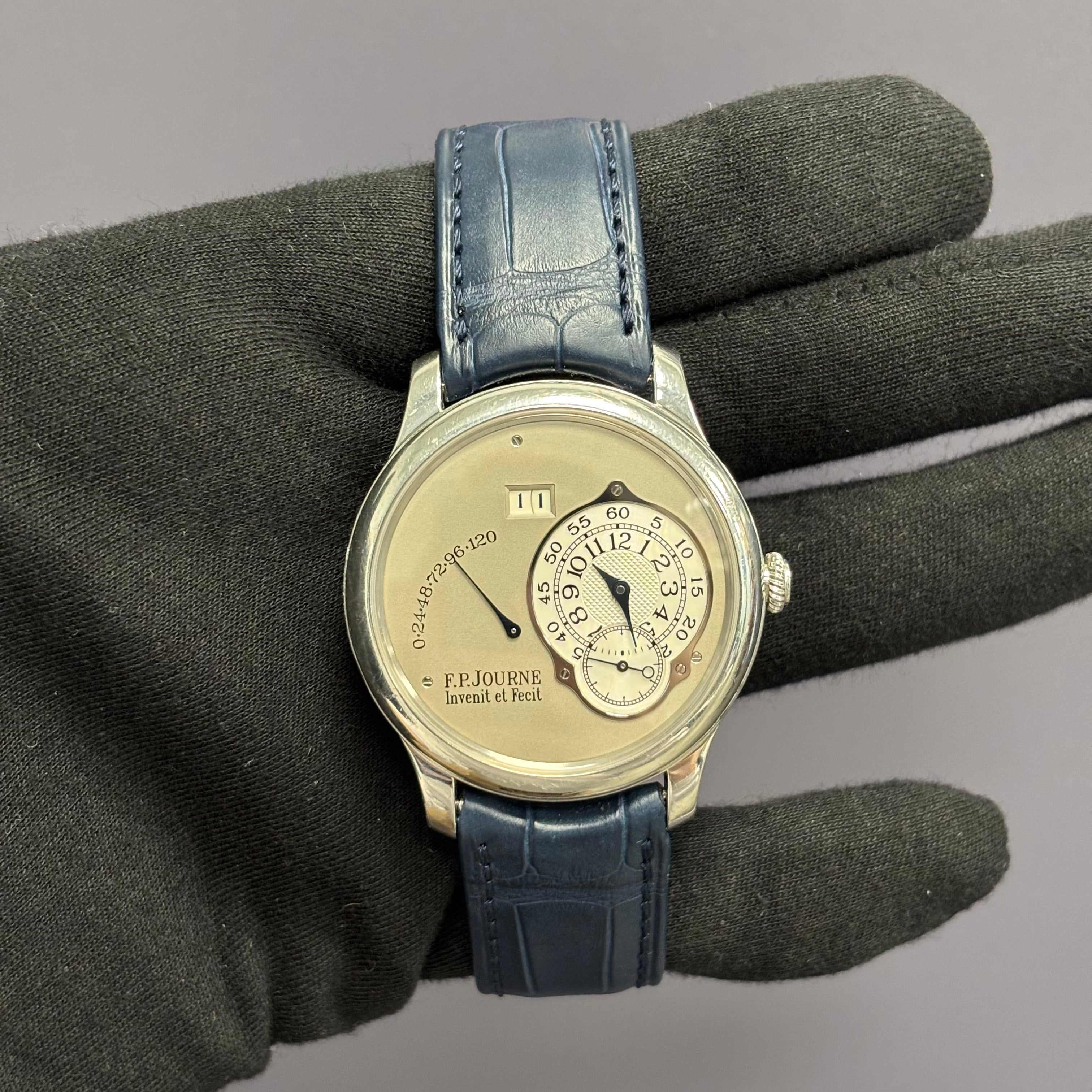 F.P Journe Octa Lune 40mm Grey Dial Watch - Happy Jewelers Fine Jewelry Lifetime Warranty