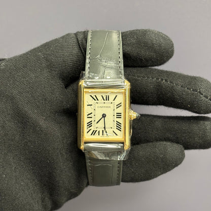 Cartier Tank 25.5mm Silver Dial Watch Ref# WGTA0343 - Happy Jewelers Fine Jewelry Lifetime Warranty