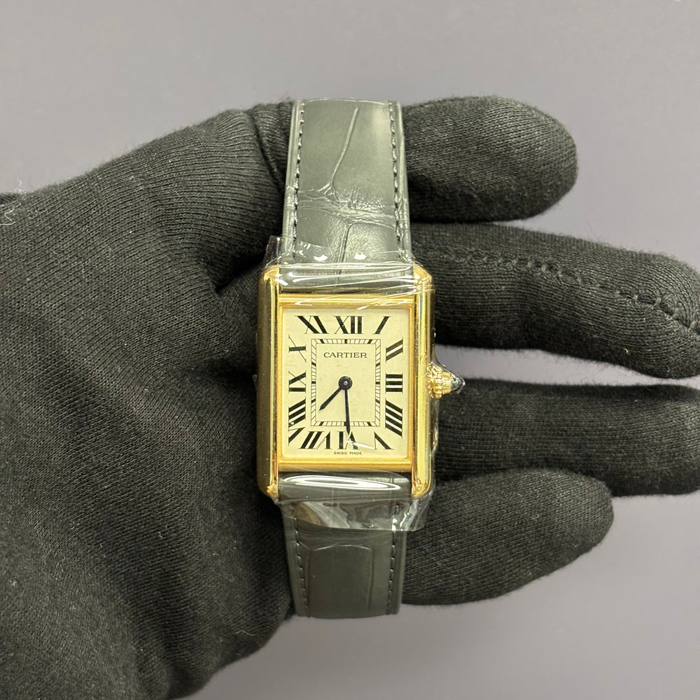 Cartier Tank 25.5mm Silver Dial Watch Ref# WGTA0343