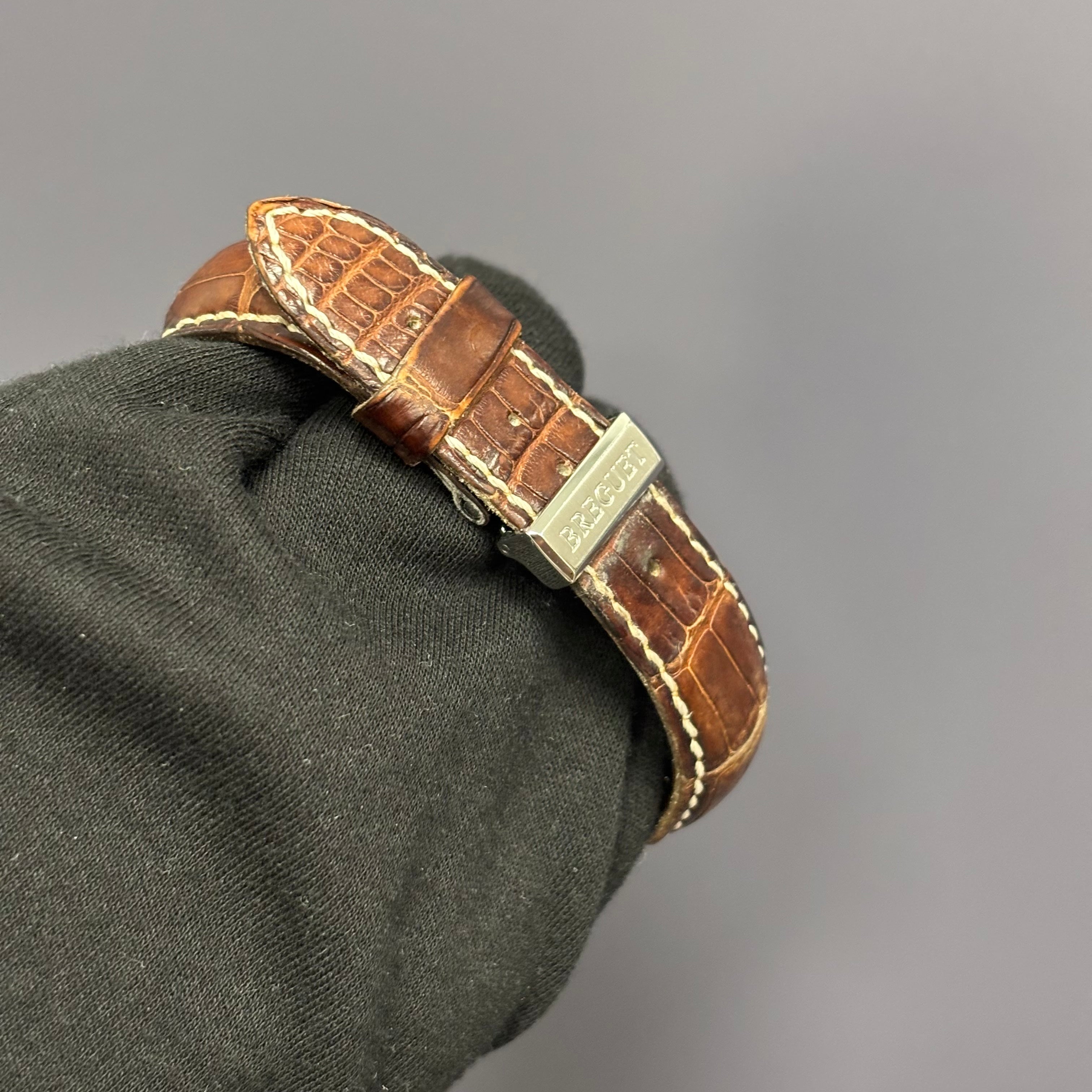 Breguet Type XX 39mm Black Dial Watch Ref# 3820ST - Happy Jewelers Fine Jewelry Lifetime Warranty