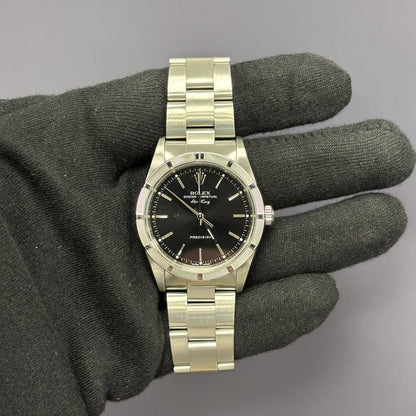 Rolex Air-King 34mm Black Dial Watch Ref# 14010 - Happy Jewelers Fine Jewelry Lifetime Warranty