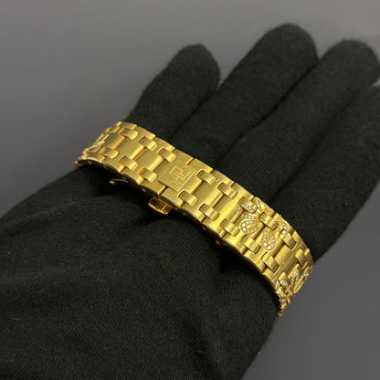 Audemars Piguet Royal Oak 33mm Pink Dial Watch Ref# 67617OR.ZZ.1235OR.01 - Happy Jewelers Fine Jewelry Lifetime Warranty