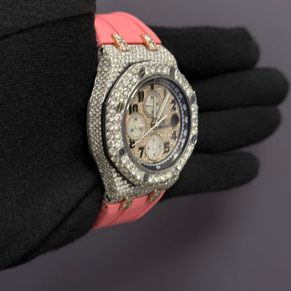 Audemars Piguet Royal Oak 42mm Pave Dial Watch - Happy Jewelers Fine Jewelry Lifetime Warranty