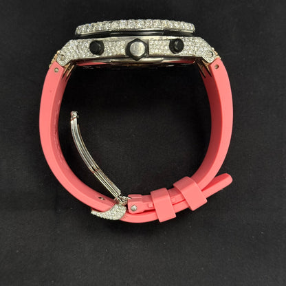 Audemars Piguet Royal Oak 42mm Pave Dial Watch - Happy Jewelers Fine Jewelry Lifetime Warranty