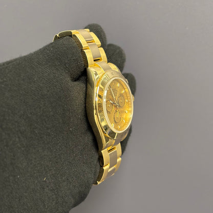 Rolex Daytona 40mm Champagne Dial Watch Ref# 116528 - Happy Jewelers Fine Jewelry Lifetime Warranty