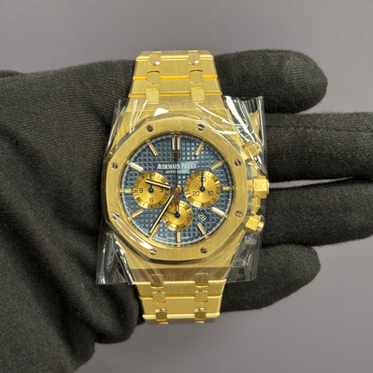 Audemars Piguet Royal Oak 41mm Blue Dial Watch Ref# 26331BA.OO.1220BA.01 - Happy Jewelers Fine Jewelry Lifetime Warranty