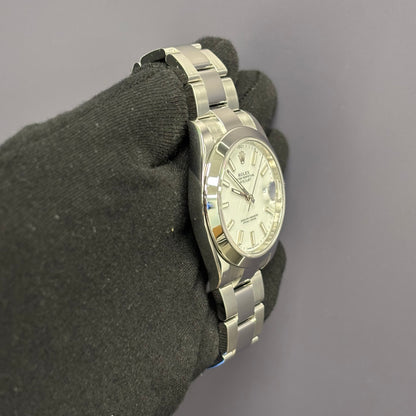 Rolex Datejust 41mm White Dial Watch Ref# 126300 - Happy Jewelers Fine Jewelry Lifetime Warranty