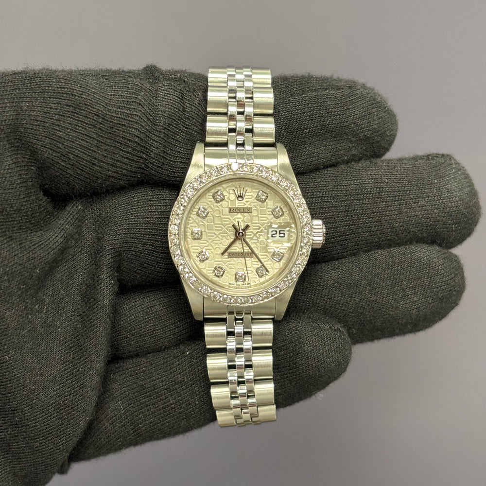 Rolex Datejust 26mm Silver Dial Watch Ref# 69174