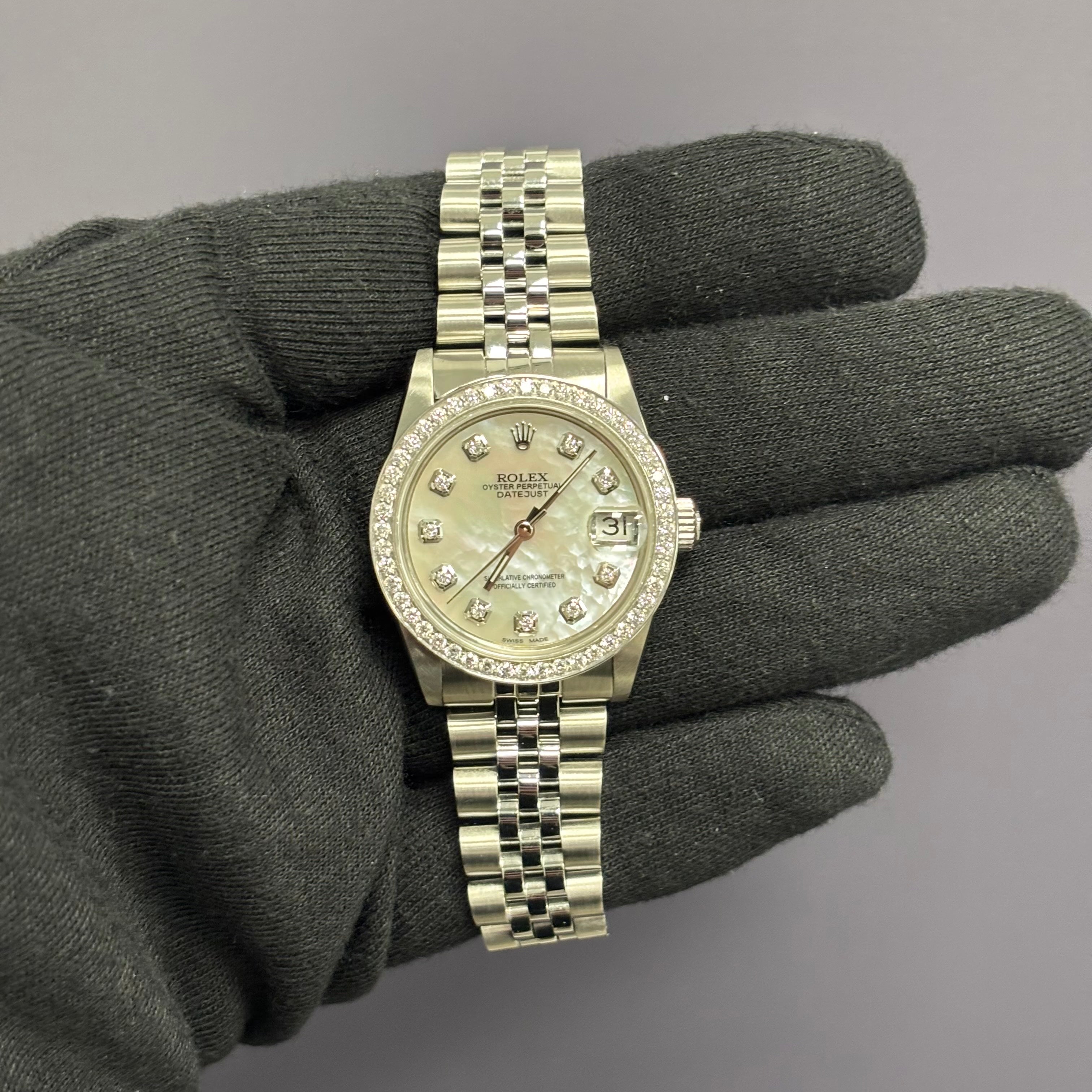 Rolex Datejust 31mm MOP Dial Watch Ref# 68274 - Happy Jewelers Fine Jewelry Lifetime Warranty