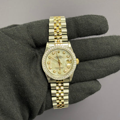 Rolex Datejust 31mm MOP Dial Watch Ref# 68273 - Happy Jewelers Fine Jewelry Lifetime Warranty