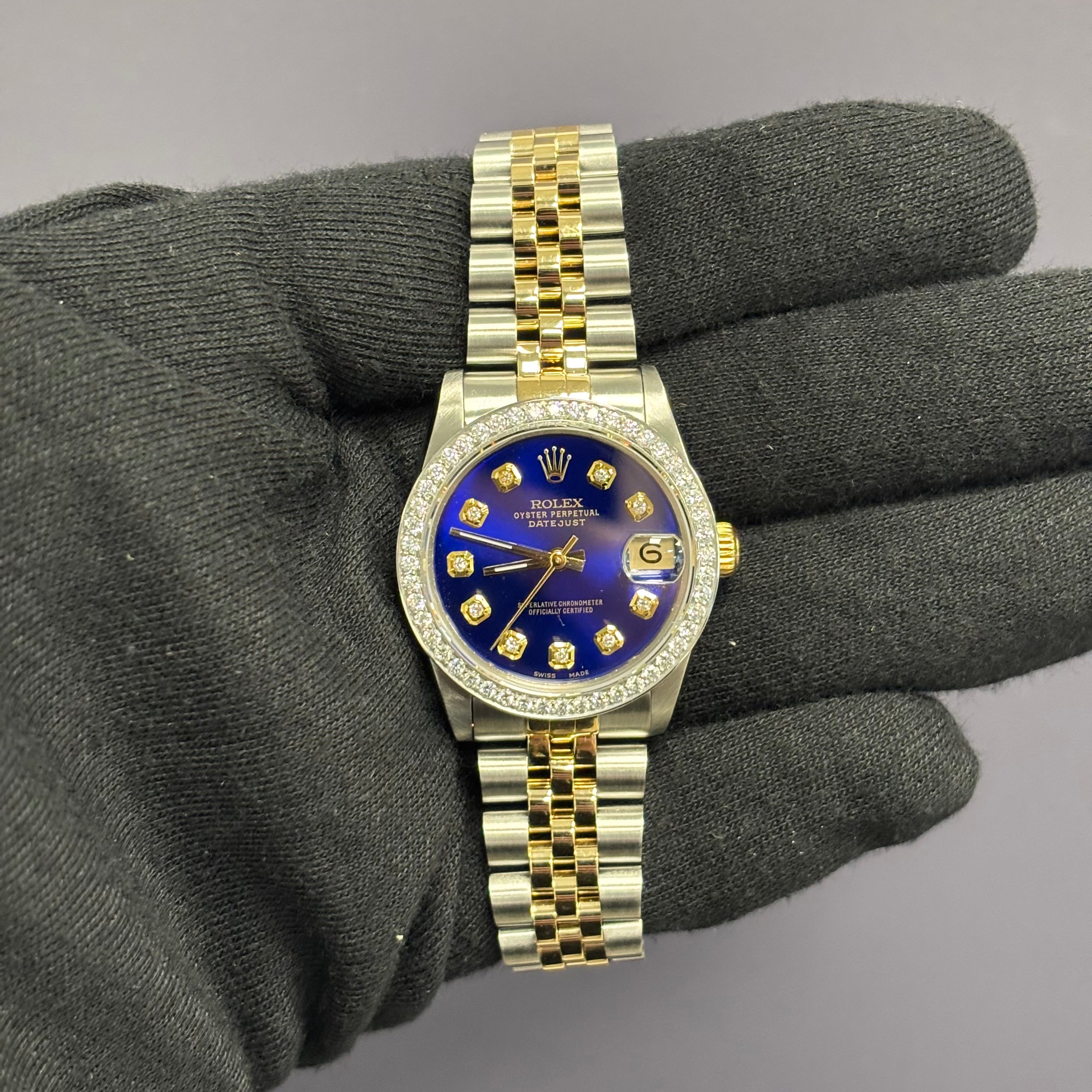 Rolex Datejust 31mm Blue Dial Watch Ref# 68273 - Happy Jewelers Fine Jewelry Lifetime Warranty