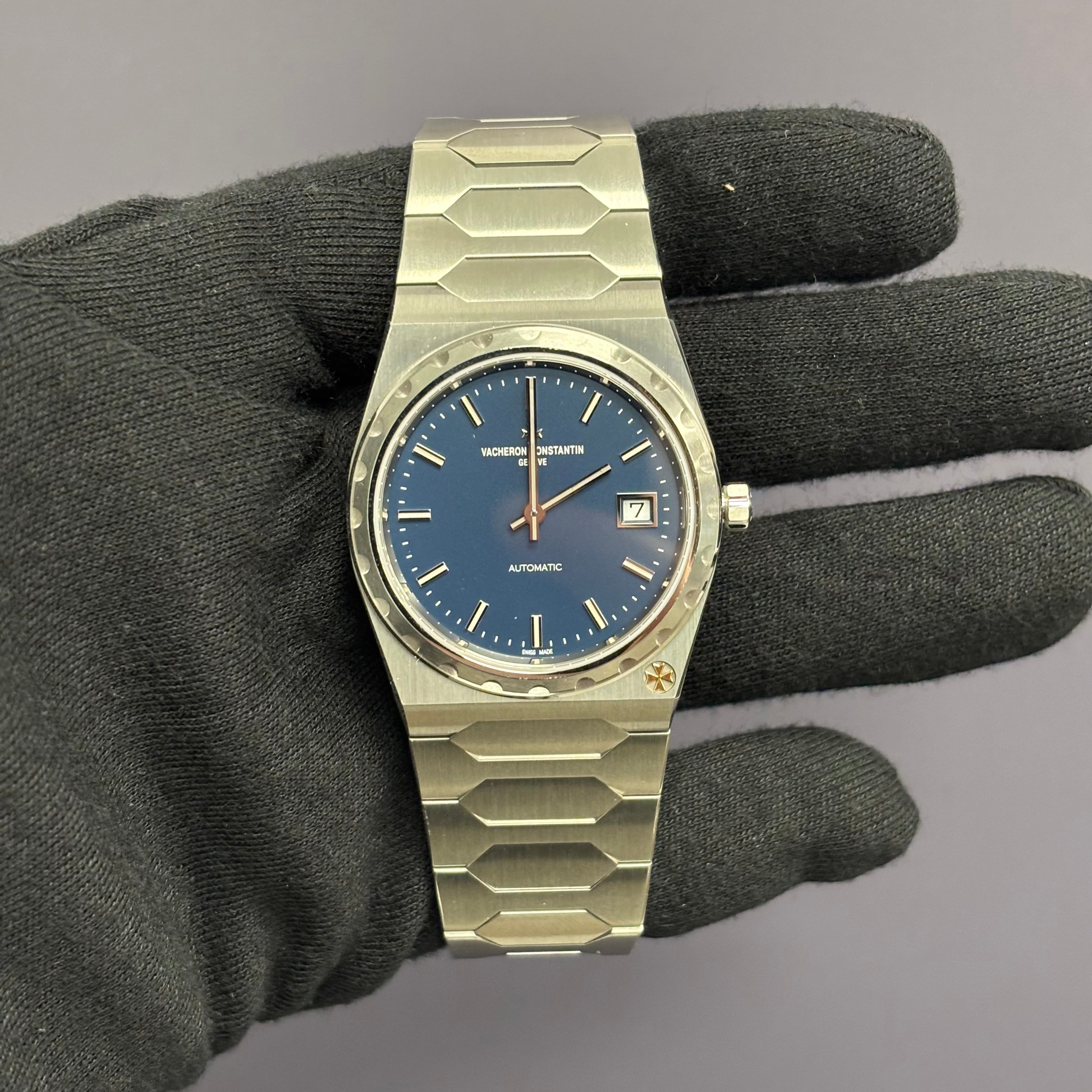 Vacheron Constantin 222 37mm Blue Dial Watch Ref# 4200H/222A-B934 - Happy Jewelers Fine Jewelry Lifetime Warranty