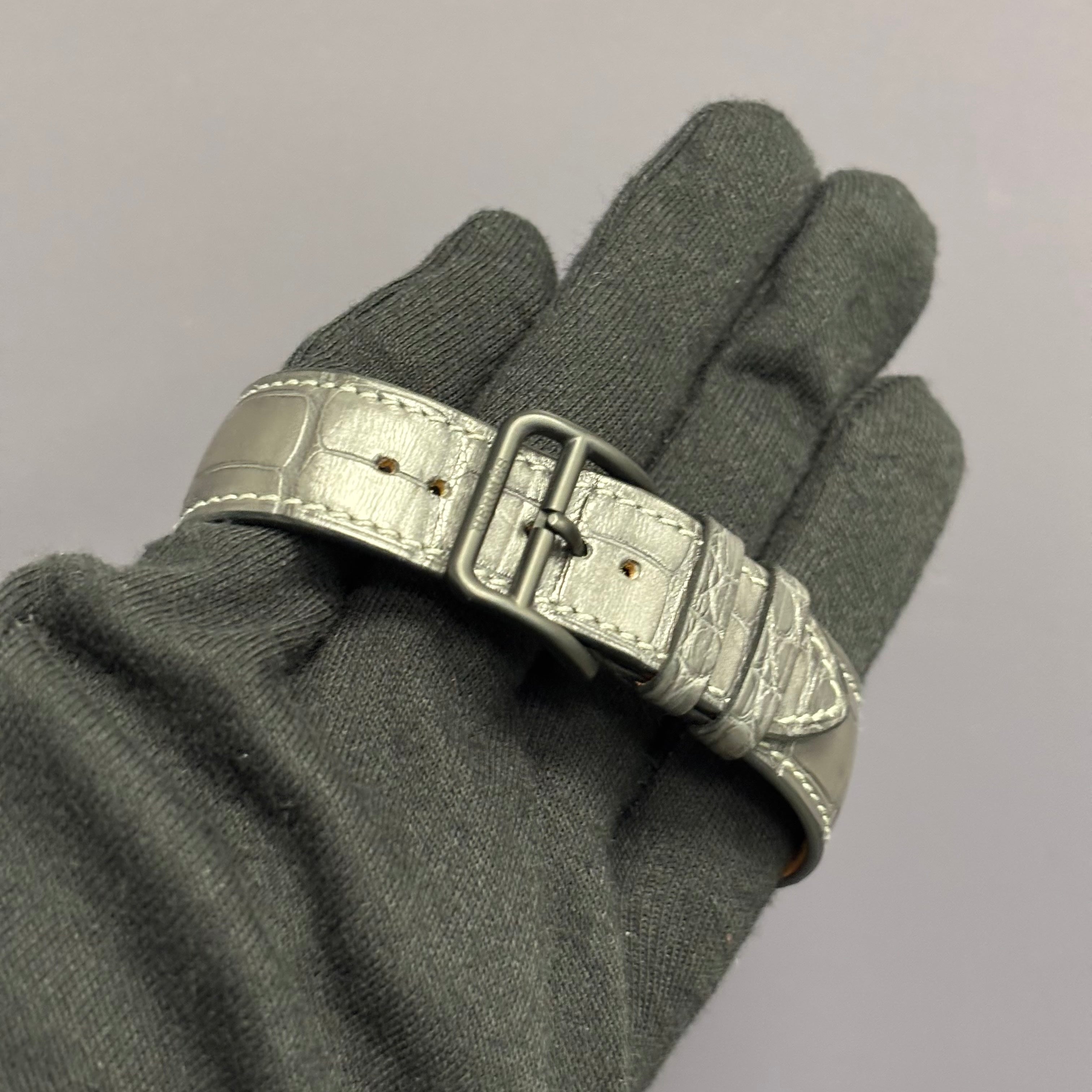 Hermes Arceau Le Temps 41mm Black Dial Watch Ref# AR10.741 - Happy Jewelers Fine Jewelry Lifetime Warranty