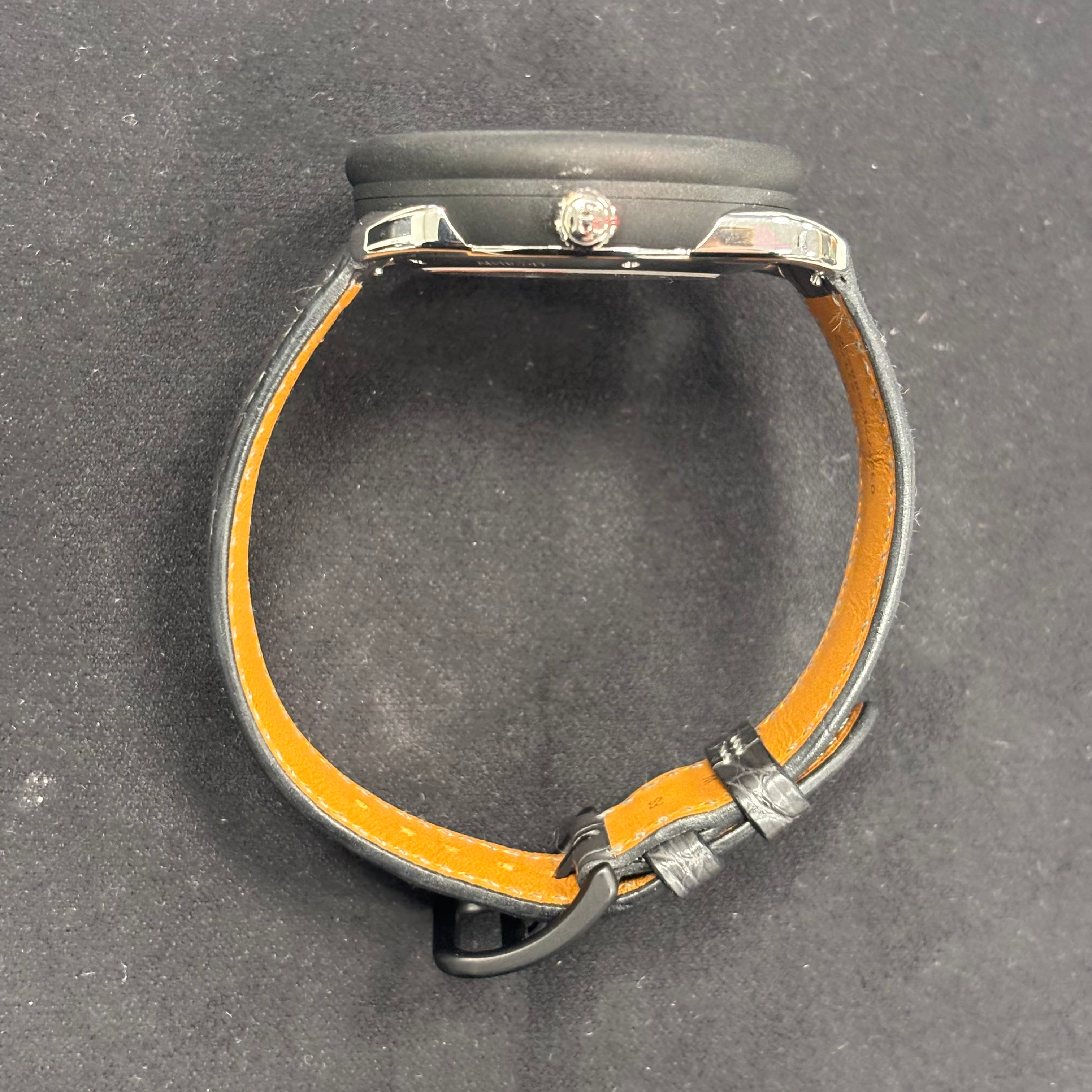 Hermes Arceau Le Temps 41mm Black Dial Watch Ref# AR10.741 - Happy Jewelers Fine Jewelry Lifetime Warranty