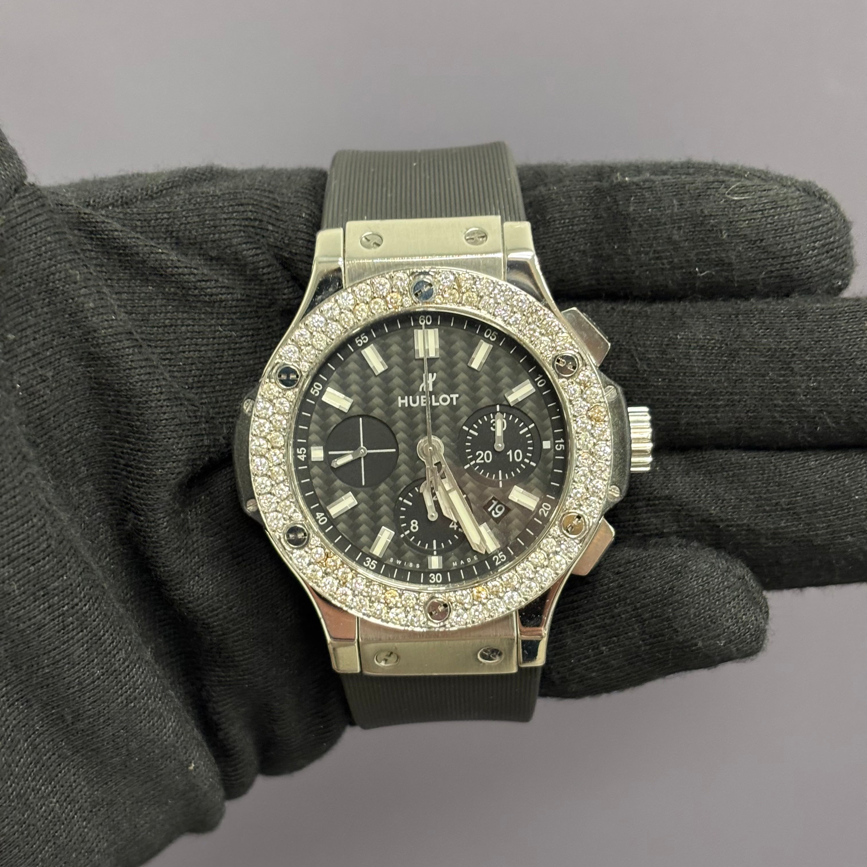 Hublot Big Bang 44mm Carbon Dial Watch Ref# 301.SM.1770.RX - Happy Jewelers Fine Jewelry Lifetime Warranty