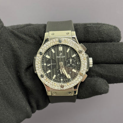 Hublot Big Bang 44mm Carbon Dial Watch Ref# 301.SM.1770.RX - Happy Jewelers Fine Jewelry Lifetime Warranty