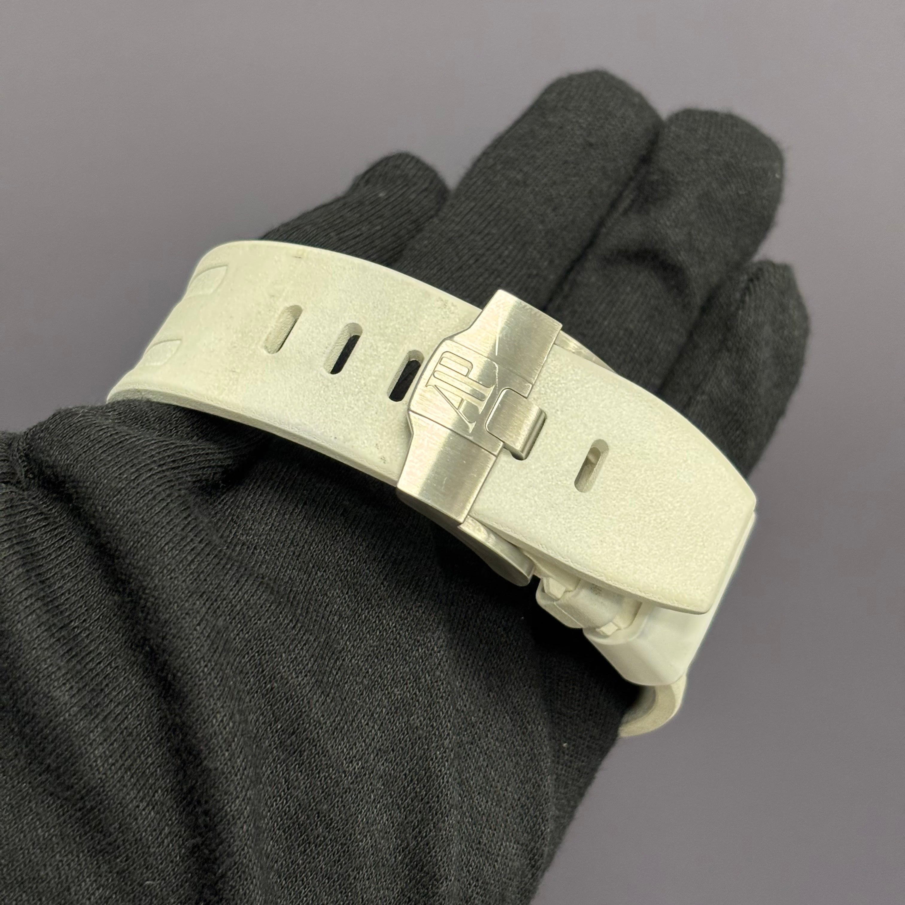 Audemars Piguet Royal Oak 42mm White Dial Watch Ref# 15710ST.OO.A010CA.01 - Happy Jewelers Fine Jewelry Lifetime Warranty